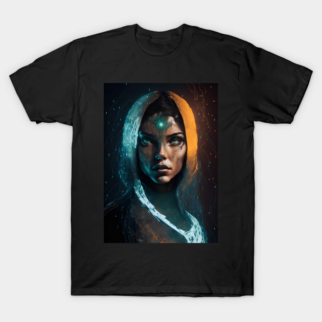 Holographic Girl T-Shirt by Teewyld